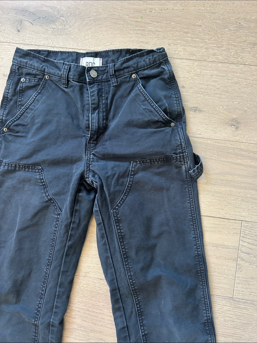 BDG urban outfitters black cargo Pants with Front Pockets - Picture 3 of 4